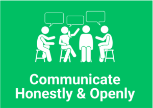Communicate Honestly and Openly graphic